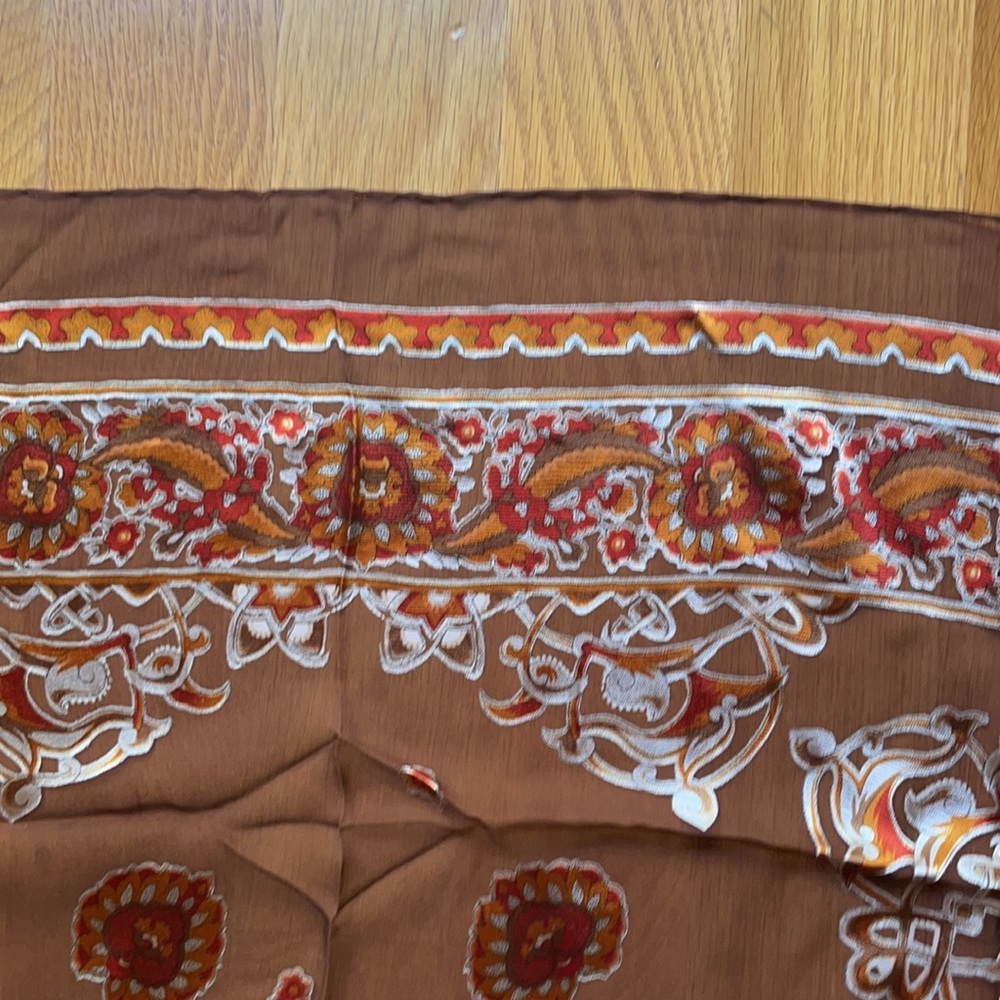 Vakko Silk & Chiffon Scarf, new with tags - Picture 5 of 6